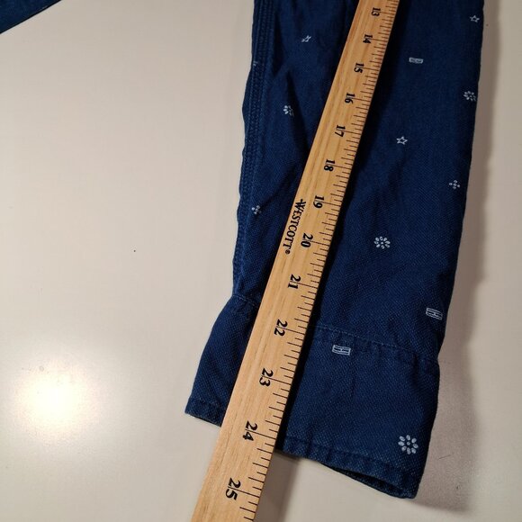 Tommy Hilfiger Navy/white Patterned Casual Shirt - Picture 10 of 11